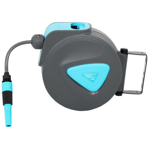 Wąż ogrodowy z automatycznym bębnem ściennym 10 m + 1 m 5/6''